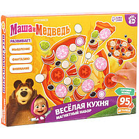 Магнитная игра для детей "Весёлая кухня", Маша и Медведь