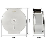 Диспенсер для туалетной бумаги в больших и средних рулонах BXG-PD-5005AС, металл, серебристый, глянцевый, фото 2