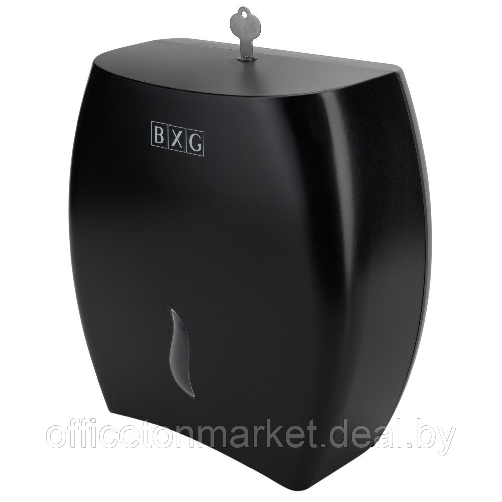 Диспенсер для туалетной бумаги в больших и средних рулонах BXG-PD-8002В, ABS-пластик, черный - фото 1 - id-p224961717
