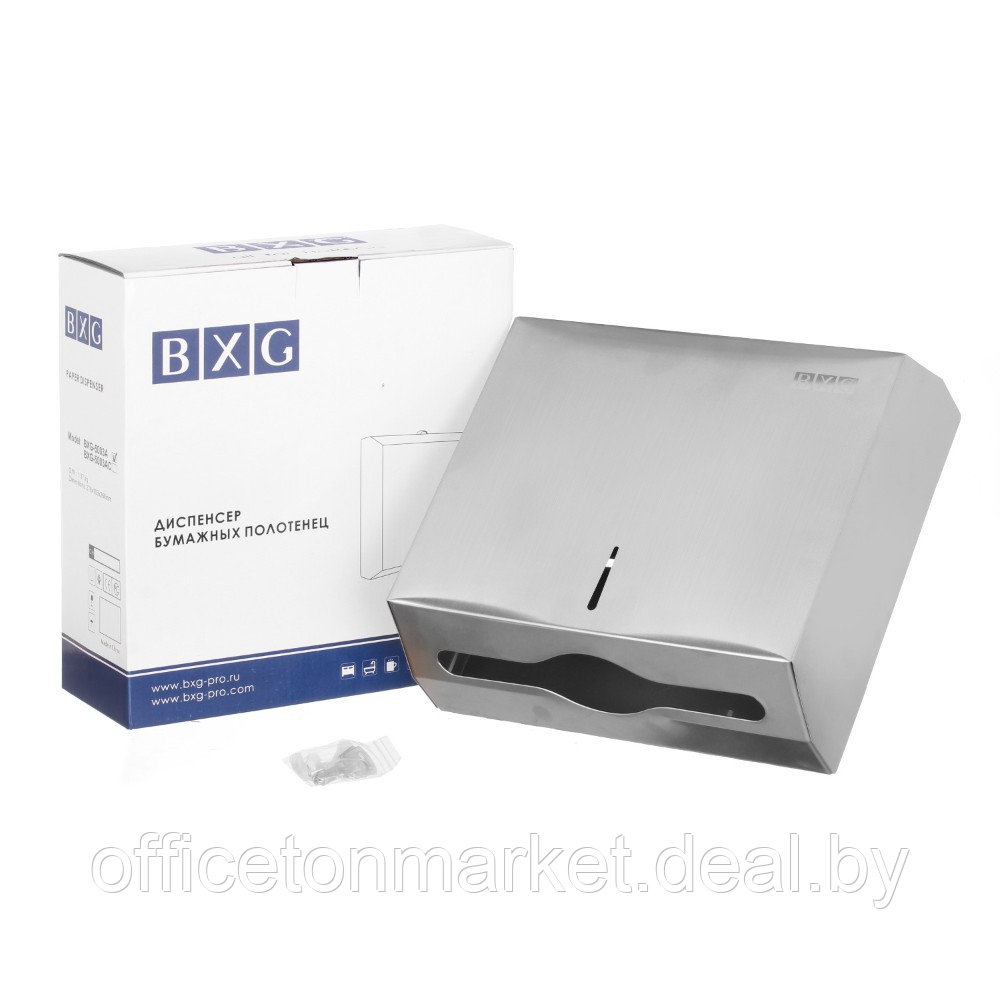 Диспенсер для полотенец листовых BXG-PD-5003А, металл, серебристый, матовый - фото 3 - id-p224961718