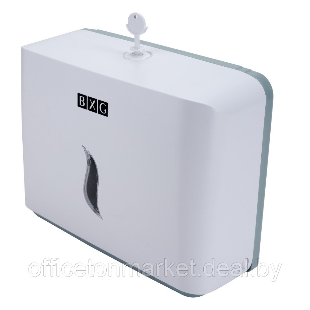 Диспенсер для полотенец листовых BXG-PD-8025, пластик, белый - фото 1 - id-p224961720
