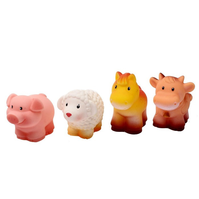 Набор резиновых игрушек «Домашние животные» - фото 1 - id-p224962985