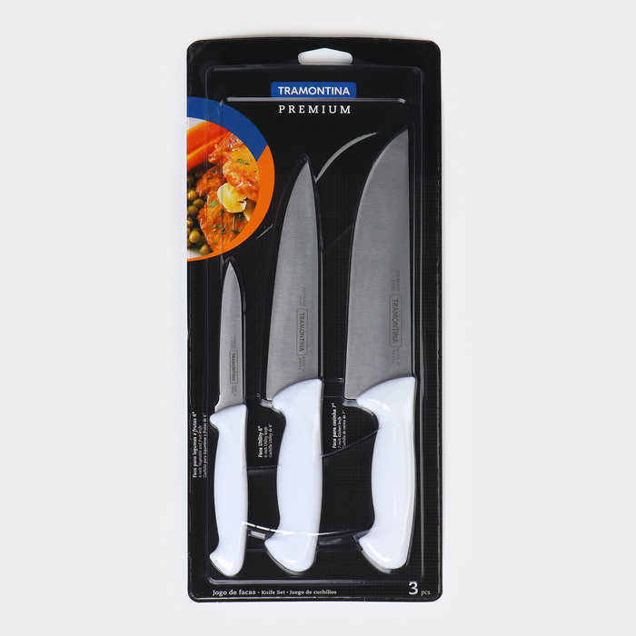 Набор кухонных ножей «TRAMONTINA Premium», 3 предмета - фото 5 - id-p224966570