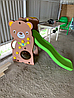 Горка Мишка детская игровая пластиковая для дома и улицы ZOG.CHD-160, фото 5