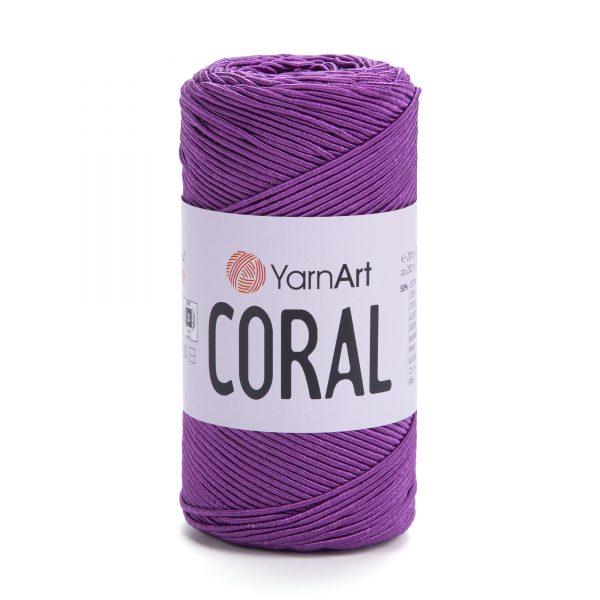 Шнур с хлопком ЯрнАрт Корал (Yarnart Coral) цвет 1906 фиолетовый - фото 1 - id-p224967333