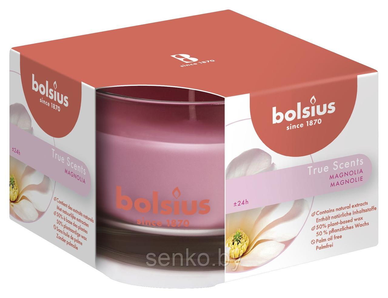 Ароматическая свеча Bolsius 63/90 мм. Магнолия