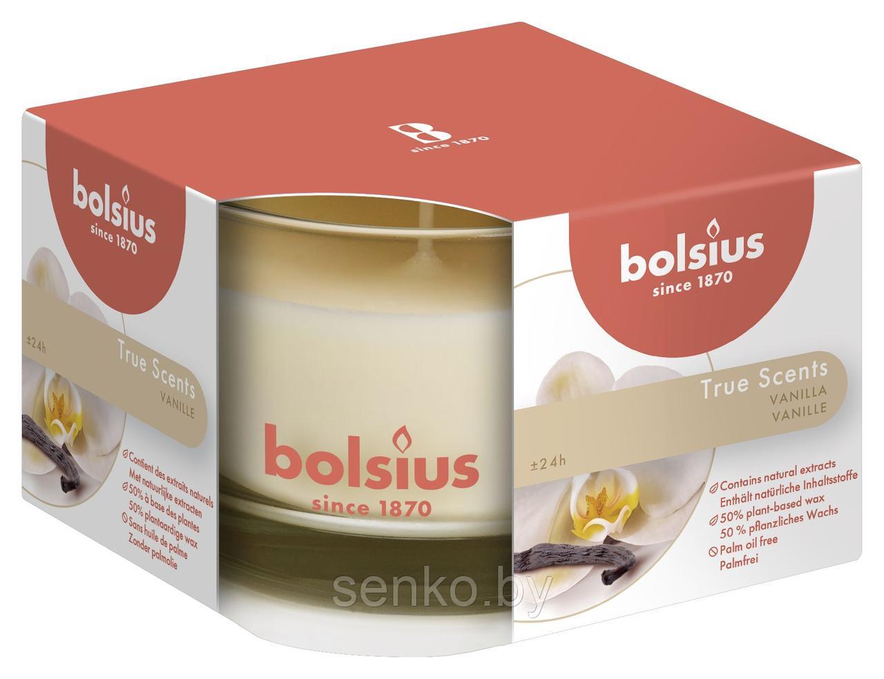 Ароматическая свеча Bolsius 63/90 мм. Ваниль