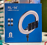Кольцевая лампа светодиодная 36 см RL-14 пуль ДУ, фото 8