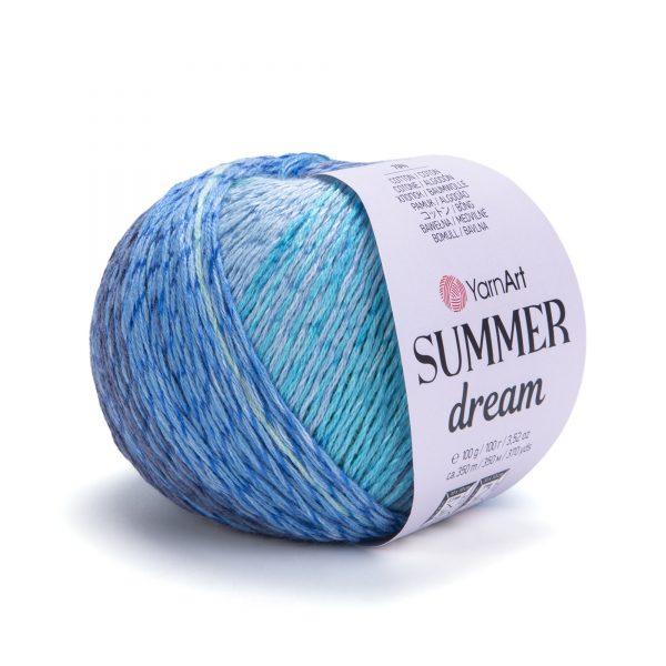 Пряжа Ярнарт Саммер Дрим (Yarnart Summer Dream) цвет 4304 голубой/ синий - фото 1 - id-p224968212