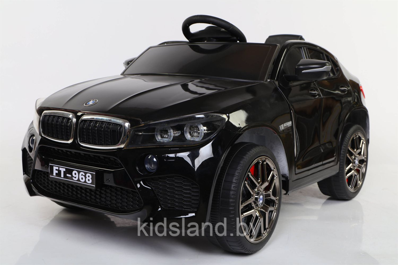 Детский электромобиль Electric Toys BMW X6M LUX 4Х4 арт. FT968В (чёрный) полноприводной - фото 1 - id-p224968256