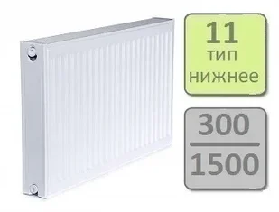 Стальной панельный радиатор Lemax Valve Compact тип 11-300 1500