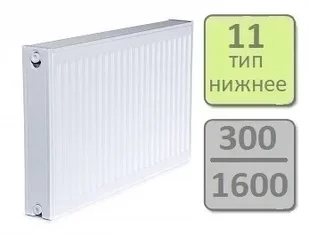Стальной панельный радиатор Lemax Valve Compact тип 11-300 1600