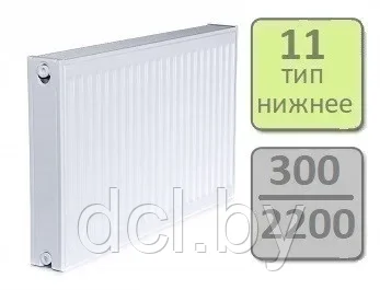 Стальной панельный радиатор Lemax Valve Compact тип 11-300 2200