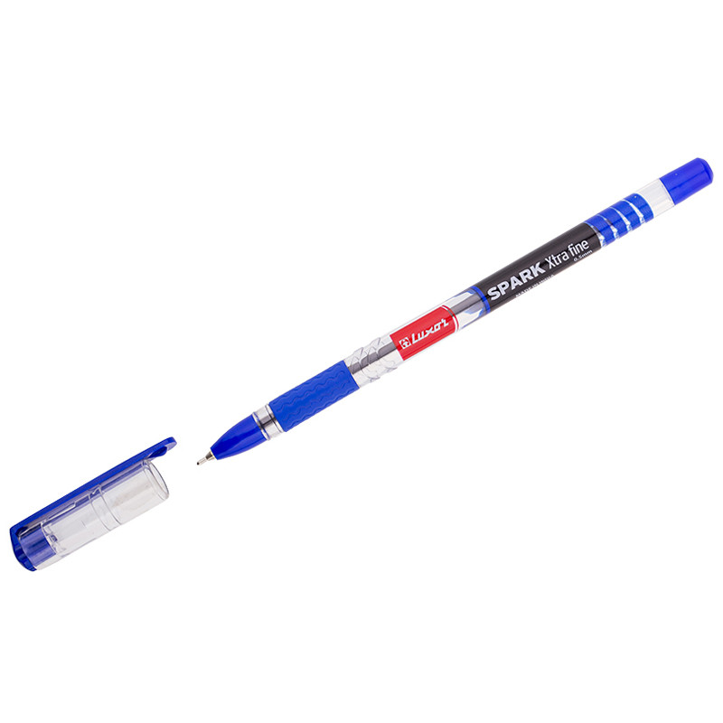 Ручка шариковая Luxor "Spark" синяя, 0,7мм, грип 1597 - фото 3 - id-p224969837