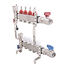 Коллектор на 8 выходов для теплого пола (нержавейка), с расходомерами, в сборе GAPPO G422.8, фото 2