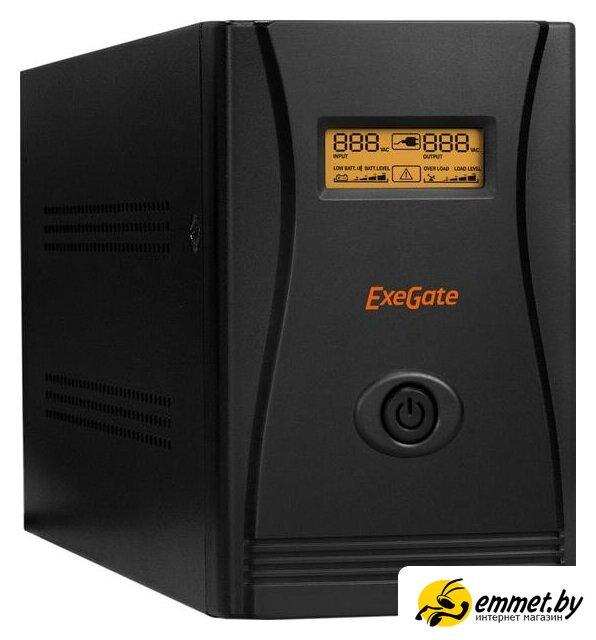 Источник бесперебойного питания ExeGate SpecialPro Smart LLB-1200.LCD.AVR.EURO.RJ.USB - фото 1 - id-p224970852