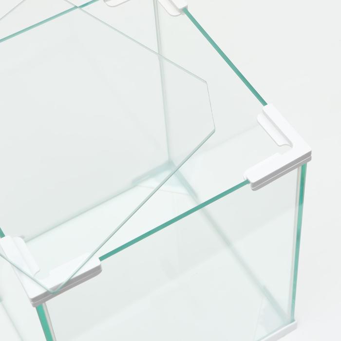 Аквариум "Куб", покровное стекло, 50 литров, 35 x 35 x 40 см, белые уголки - фото 5 - id-p224970921