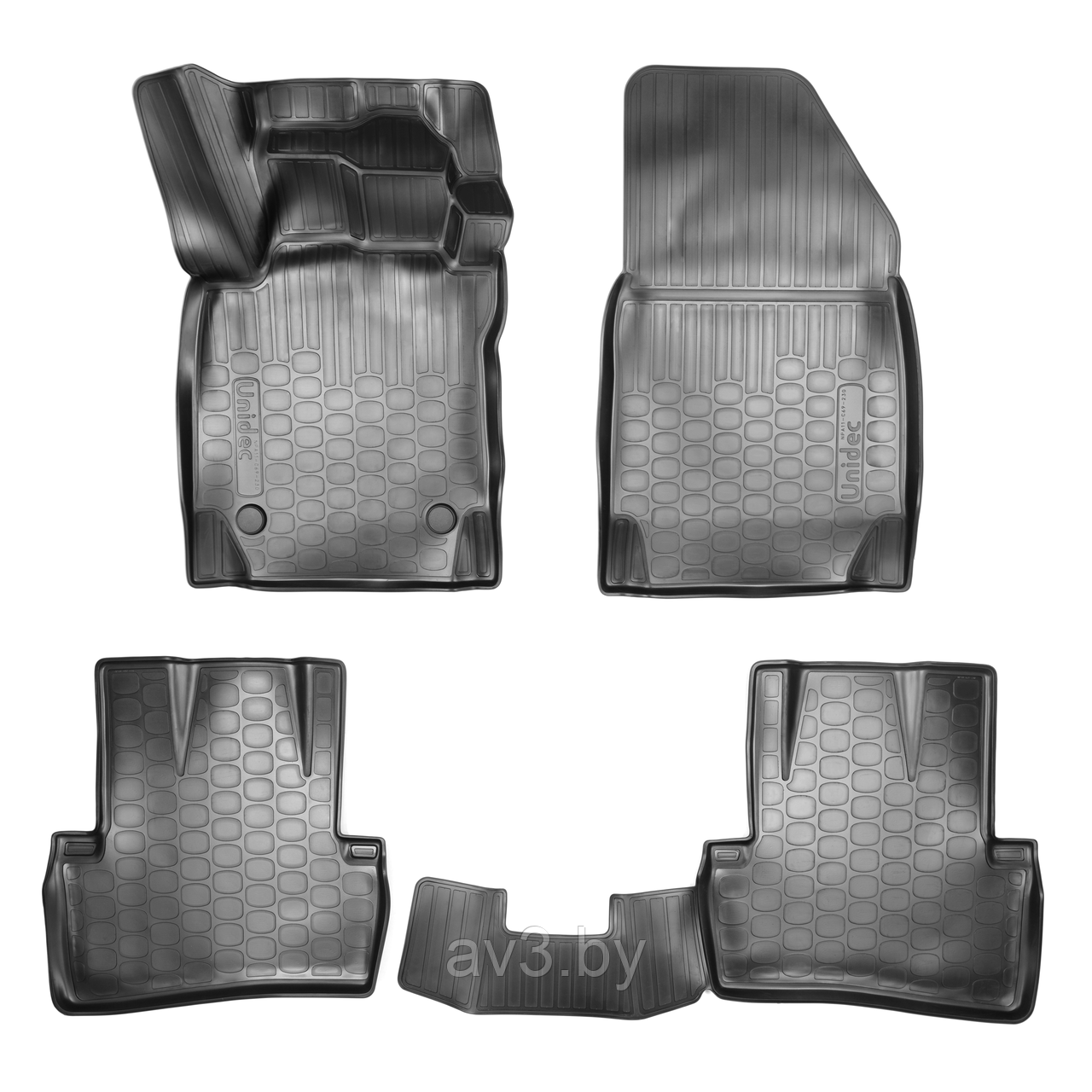 Коврики в салон Renault Captur 2013- 3D-форма (Norplast)