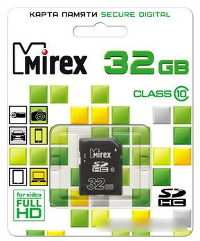 Карта памяти Mirex SDHC (Class 10) 32GB (13611-SD10CD32) - фото 2 - id-p224972278