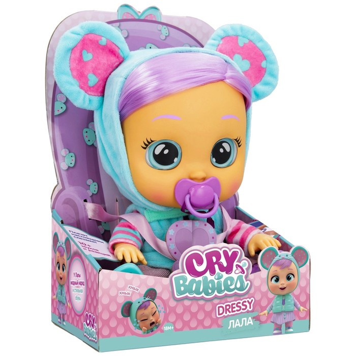 Кукла интерактивная плачущая «Лала Dressy», Край Бебис, 30 см - фото 1 - id-p224972524