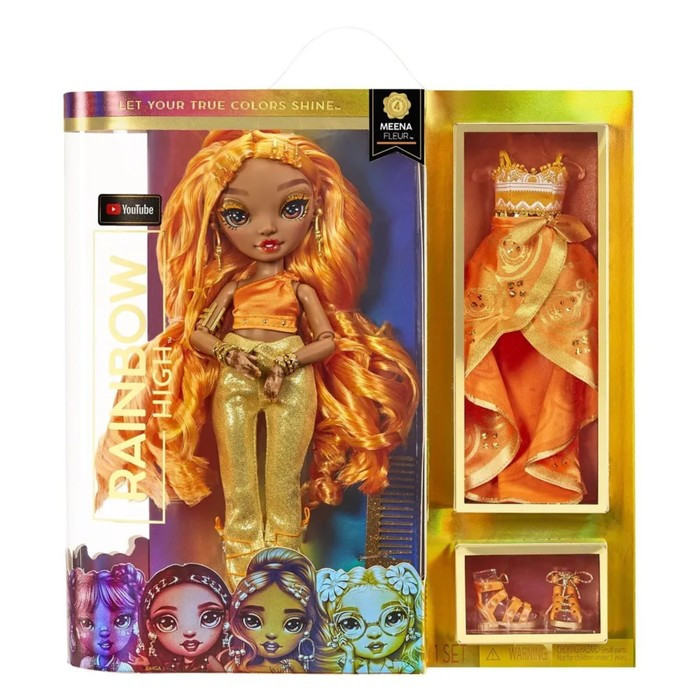 Кукла Rainbow High «Мина Флер», 28 см, с аксессуарами, цвет оранжевый - фото 7 - id-p224972528