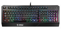 Клавиатура MSI VIGOR GK20 RU черный USB Multimedia for gamer LED (подставка для запястий)