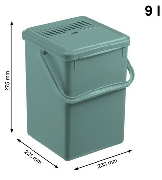 Кухонный компостер 9 литров BIO,зеленый - фото 3 - id-p224972184