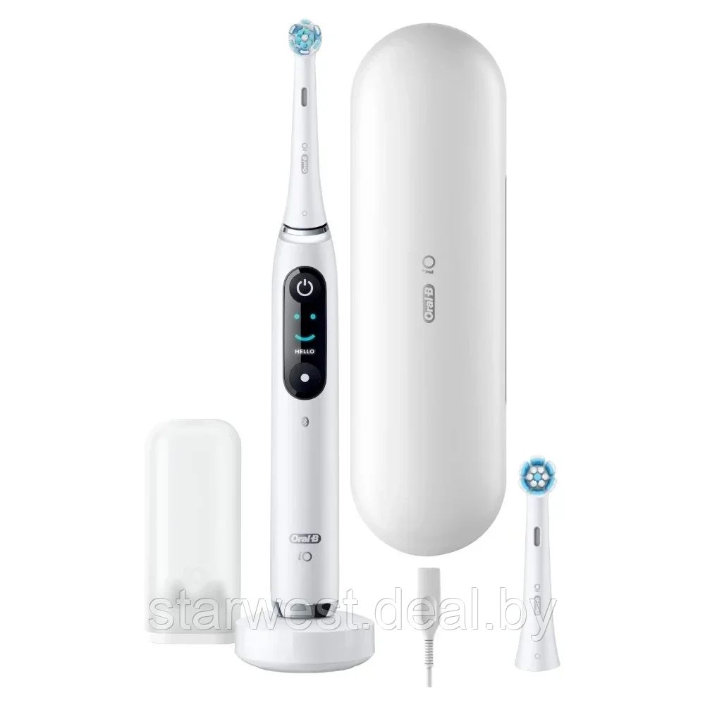 Oral-B Braun iO Series 9N White Alabaster с 2 насадками Электрическая зубная щетка iOM9.2I1.1AD - фото 2 - id-p224972706