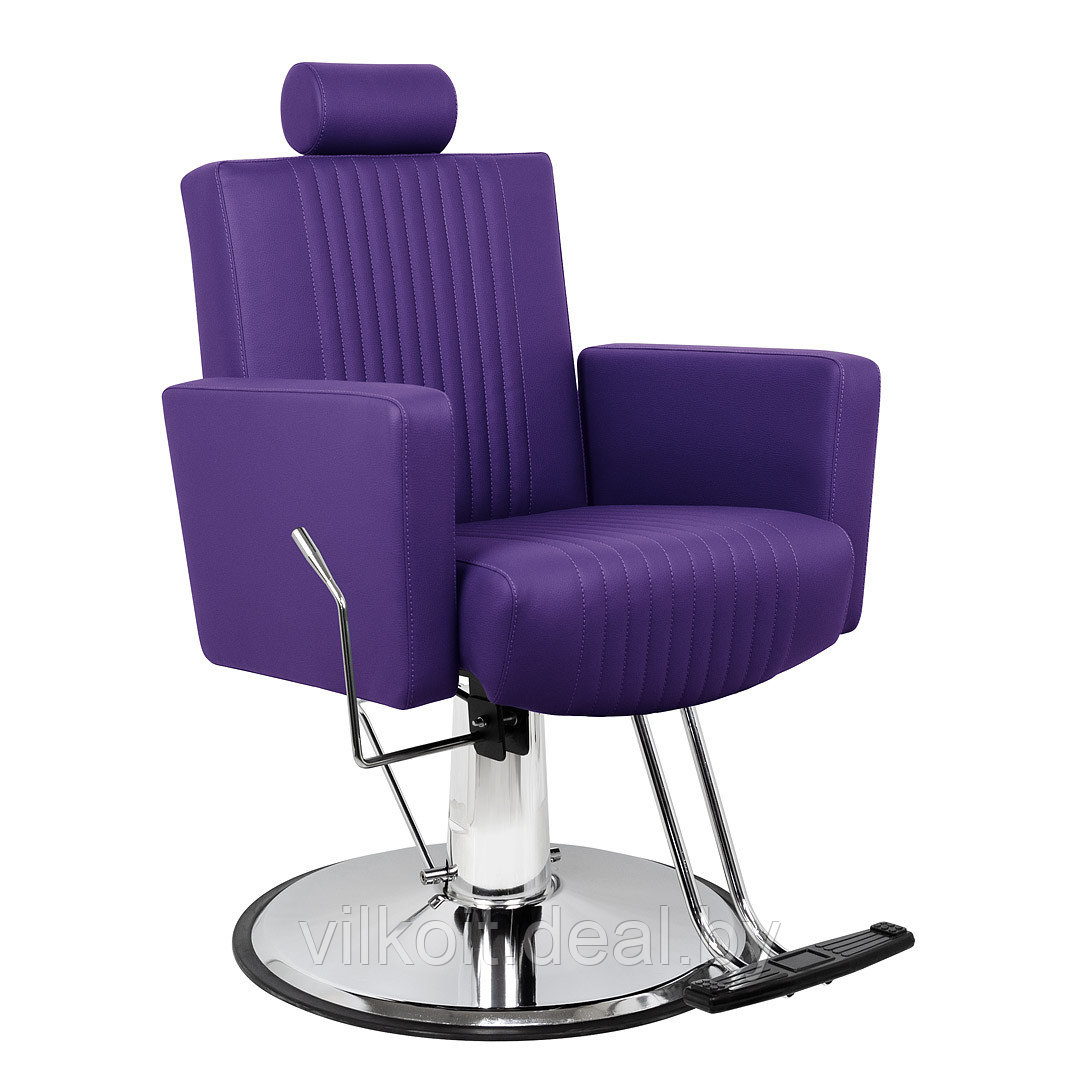 Парикмахерское кресло для барбершопа Толедо Эко (декор линиями, Eco PE 420). На заказ - фото 1 - id-p193114410