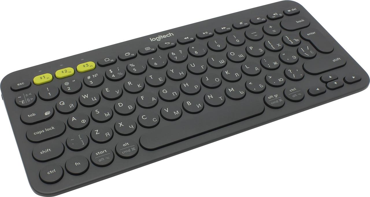 Клавиатура Logitech Multi-Device K380 Dark Grey Bluetooth [920-007584] - фото 1 - id-p224973118