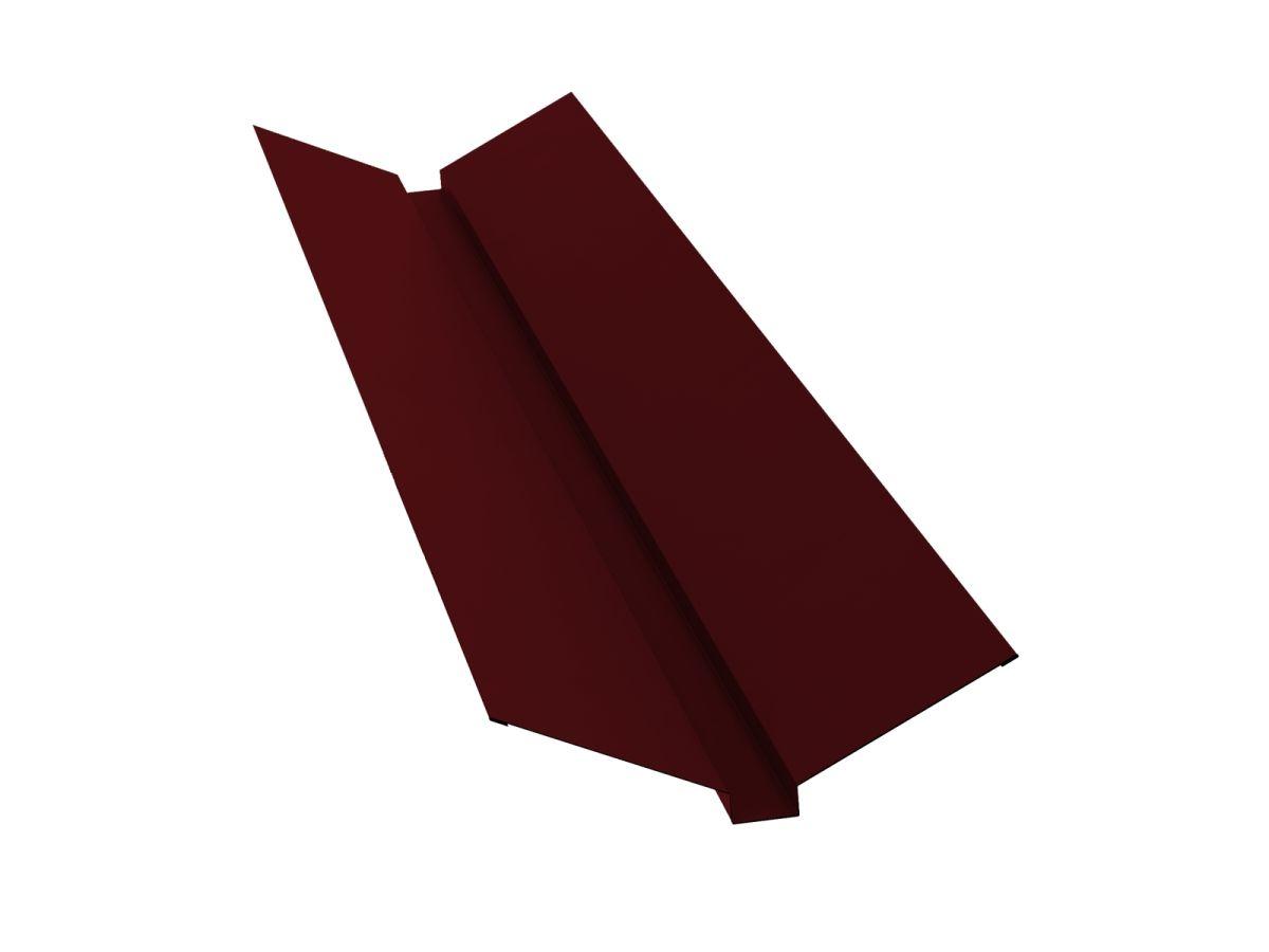 Планка ендовы верхняя для металлочерепицы (1шт=2м.п.) коричневый - фото 1 - id-p224973665