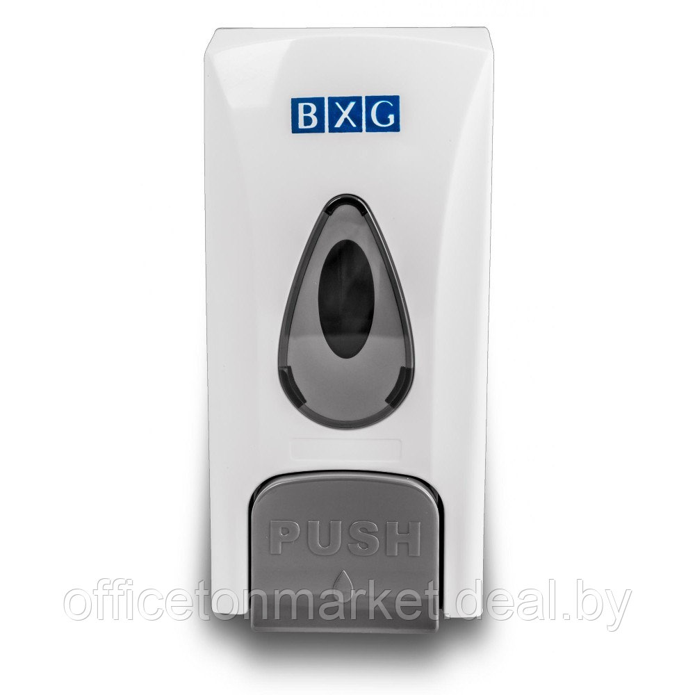 Диспенсер для жидкого мыла BXG "SD-1178", 0.5 л, ручной, пластик, белый - фото 1 - id-p224961722