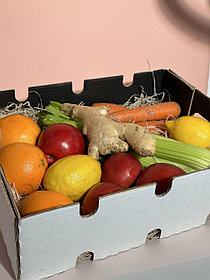 Полезная коробка из фруктов и овощей