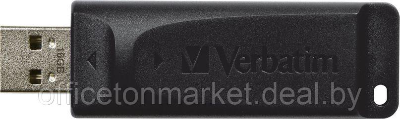 USB-накопитель "Slider", 16 гб, usb 2.0, черный - фото 1 - id-p224973077