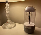 Настольный светильник ночник LED беспроводная Bluetooth колонка Медуза, фото 2
