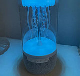 Настольный светильник ночник LED беспроводная Bluetooth колонка Медуза, фото 8