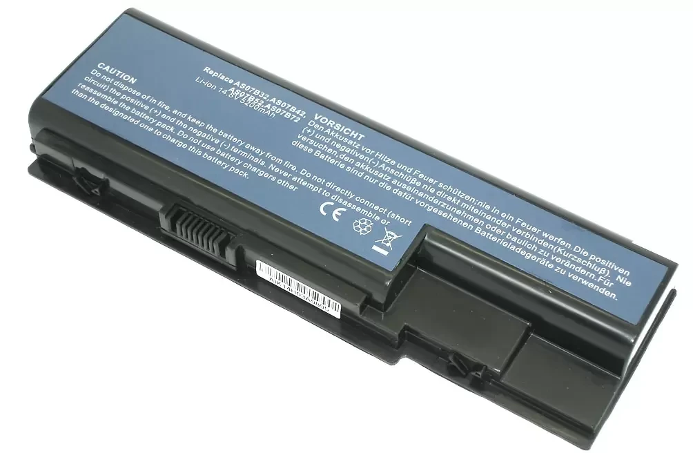 Аккумулятор (батарея) для ноутбука Acer Aspire 5520, 5920, 6920G, 7520, 14.4В, 5200мАч, черный (OEM) - фото 1 - id-p224976848