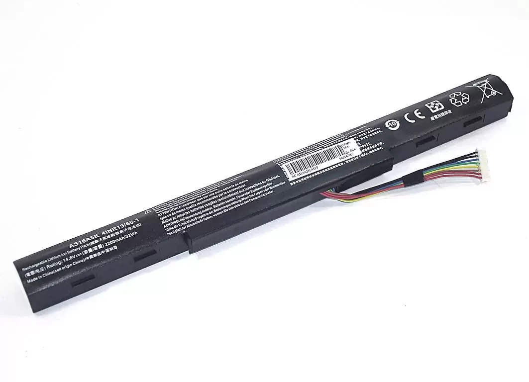 Аккумулятор (батарея) AS16A5K-4S1P для ноутбука Acer Aspire E15, 14.4V, 2600мАч, черный (OEM) - фото 1 - id-p224976860