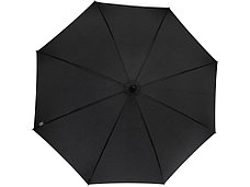 Fontana 23-дюймовый зонт карбонового цвета с механизмом автоматического открытия и изогнутой ручкой, черный, фото 2