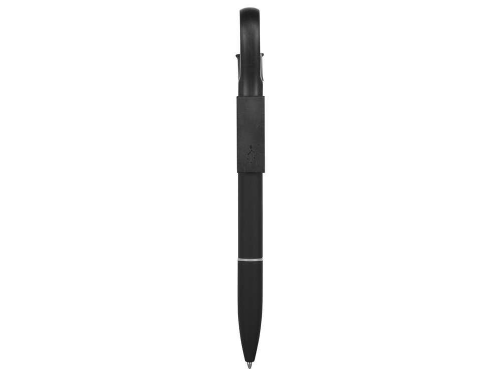 Ручка шариковая с кабелем USB, черный - фото 2 - id-p224977357