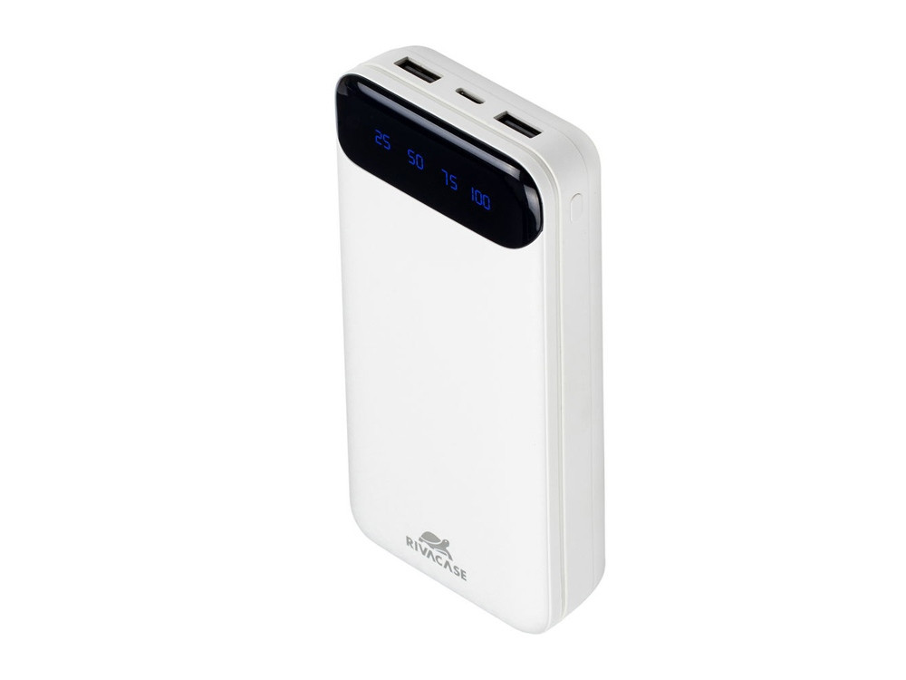 RIVACASE VA2280 (20000mAh) с дисплеем, белый, внешний аккумулятор /24 - фото 2 - id-p224977478