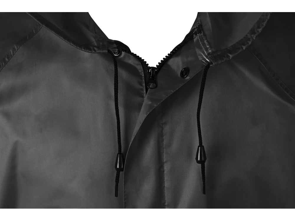 Длинный дождевик Lanai из полиэстера со светоотражающей тесьмой, черный - фото 7 - id-p224977466