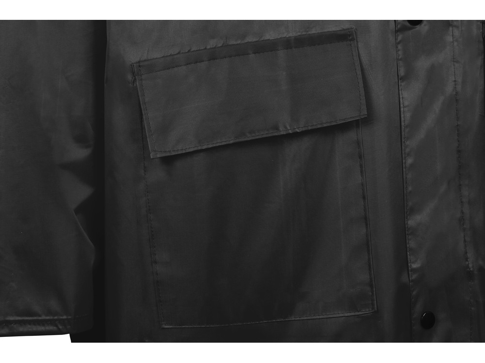 Длинный дождевик Lanai из полиэстера со светоотражающей тесьмой, черный - фото 8 - id-p224977466