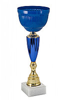 Кубок "Море " на мраморной подставке , высота 34 см, диаметр чаши 12 см арт. 1009-340-120