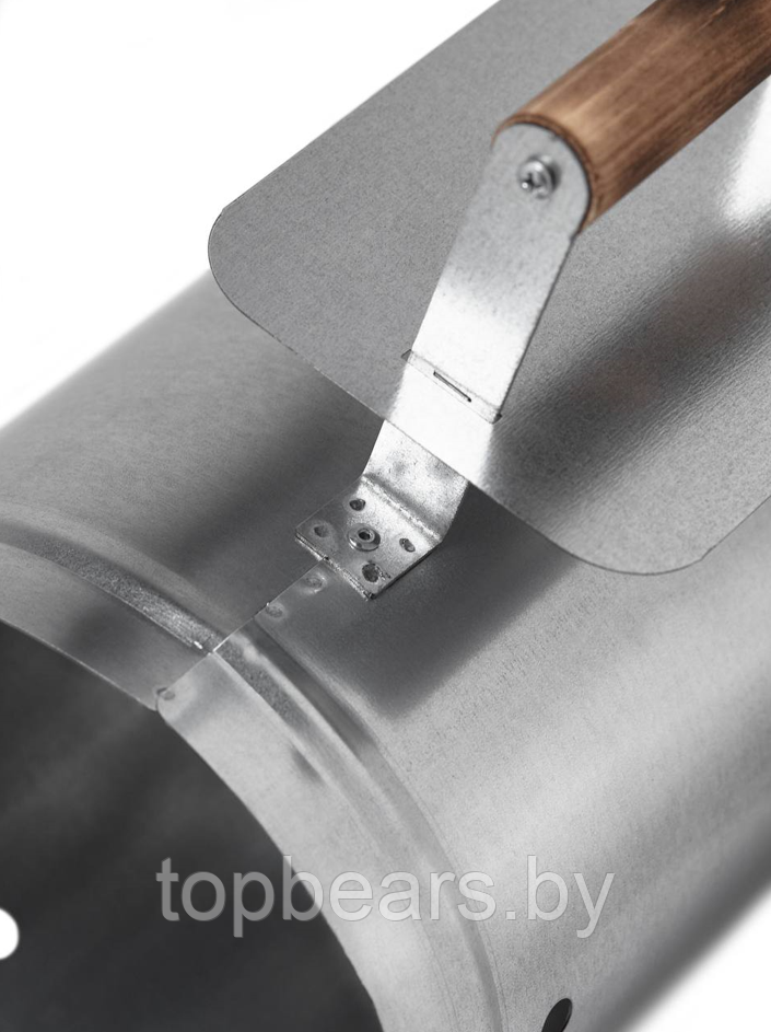 Стартер для розжига угля, 10 литров / Оцинкованная сталь, защитный экран - фото 10 - id-p224977580