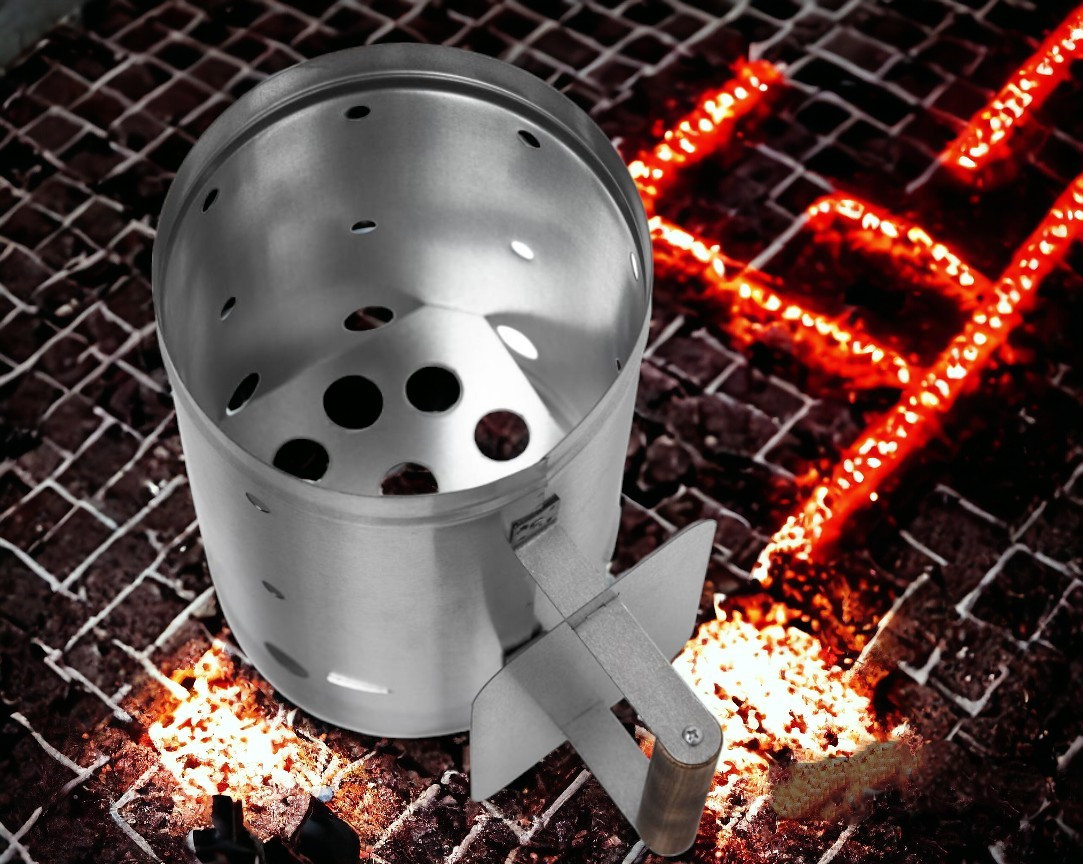 Стартер для розжига угля, 7 литров / Оцинкованная сталь, защитный экран - фото 3 - id-p224977595