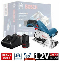 Аккумуляторная циркулярная пила Bosch GKS 12V-26 Professional (0615990M41) 1 акк. 2 А/ч, зарядное, картон