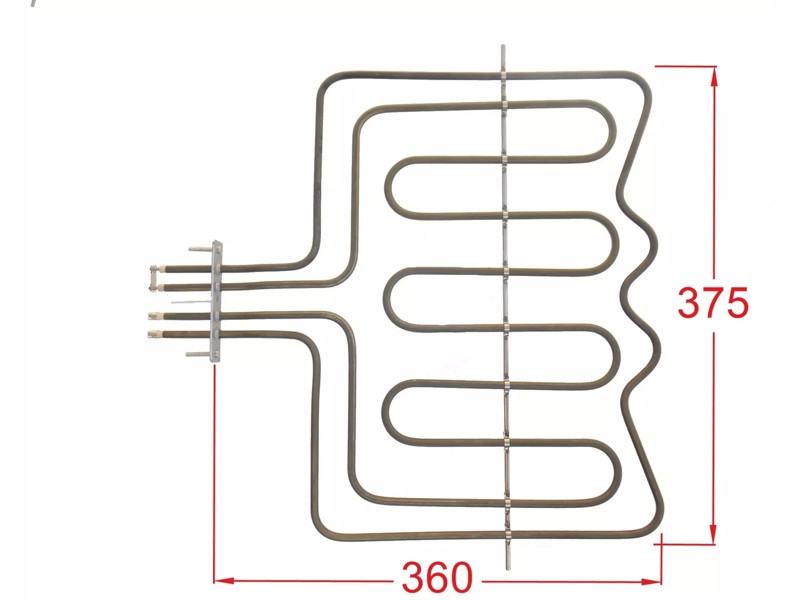 Тэн (нагревательный элемент) верхний (гриль) для духовки Electrolux COK109ZN (1000+1900W, L-355x375mm/429mm, - фото 4 - id-p139611003