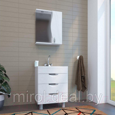 Шкаф с зеркалом для ванной Mixline Лима 55 551706 - фото 3 - id-p224981486