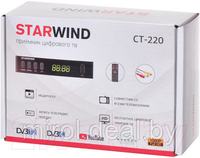 Тюнер цифрового телевидения StarWind CT-220 - фото 10 - id-p224982141